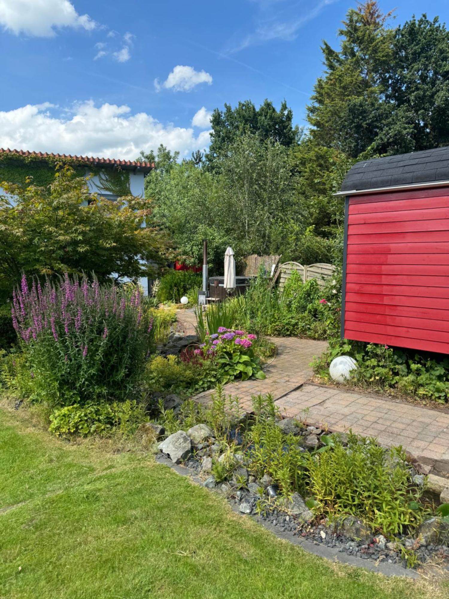 Luxurioeses Ferienhaus Am Ems Jade Kanal Sande Esterno foto